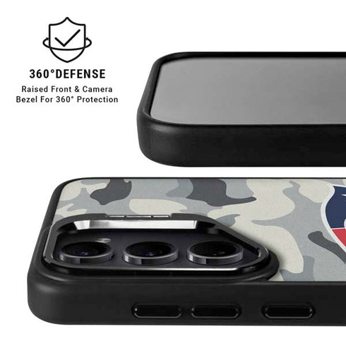 NFL New England Patriots Camo Galaxy S24 FE Kickstand Case